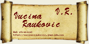 Vucina Rauković vizit kartica